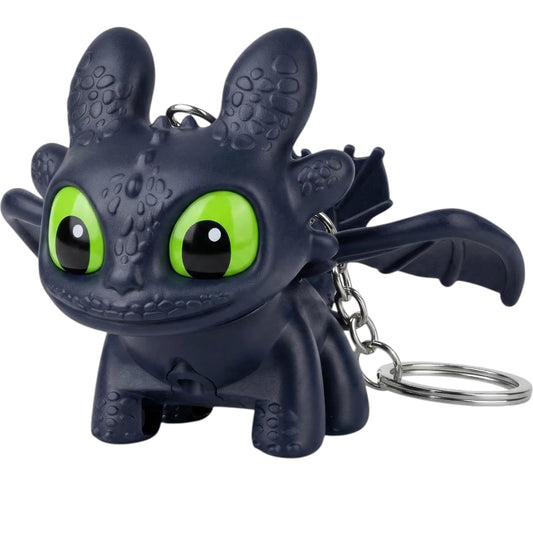 LED Moving Wings Dragon Keychain
