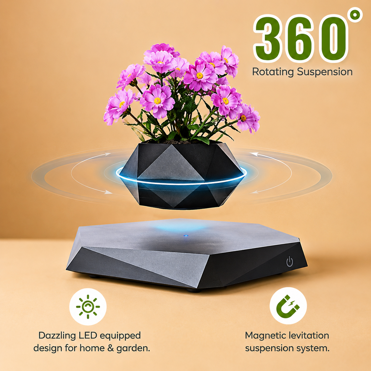 Magnetic Levitating Flower Pot